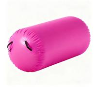 Rodillo de Gimnasia Inflable Rodillo De Salto Mano para Espalda 60 70 80 90 100 Cm, Barril Aire Doméstico con Mango para Ejercicios Flexiones hacia Atrás, Carga 200 Kg(Pink,Dia 70cm/2.3ft)