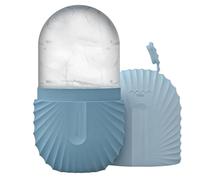 Rodillo de hielo para cara, molde de silicona para masaje y limpieza, herramienta de belleza reutilizable que reduce la hinchazón y reafirma la textura de la piel