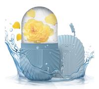 Rodillo de hielo reutilizable de silicona para cara y ojos, soporte facial de hielo, molde de hielo facial, cuidado de la piel, rodillo de cubitos de hielo para reducir los poros encogidos,