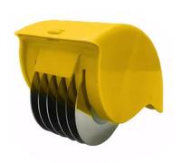 Rodillo de hierbas, picador manual de hierbas con 6 cuchillas de acero inoxidable, cortador lavable desmontable para cilantro y perejil