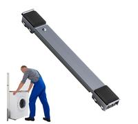 Rodillo de hierro de alto rendimiento, ajustable de 45,5 a 70 cm, herramienta deslizante de 500 kg | Base antideslizante para muebles de 24 ruedas para lavadora, secadora, frigorífico, soporte fácil