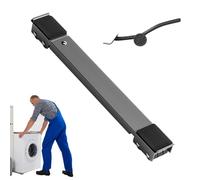 Rodillo de hierro de alto rendimiento, ajustable de 45,5 a 70 cm, herramienta deslizante de 500 kg | Base antideslizante para muebles de 24 ruedas para lavadora, secadora, frigorífico, soporte fácil
