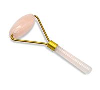 Rodillo de Jade Facial, Herramienta Gua Sha y Varita de Cuarzo Rosa de Masaje, Herramientas de Masaje Facial Para Reducir las Arrugas y el Envejecimiento