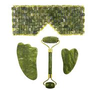 Rodillo de jade natural Gouache Face Roller Guasha Masaje Facial Masajeador Belleza, Tipo 1