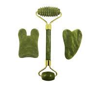 Rodillo de jade natural Gouache Face Roller Guasha Masaje Facial Masajeador Belleza, Tipo 10