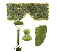 Rodillo de jade natural Gouache Face Roller Guasha Masaje Facial Masajeador Belleza, Tipo 7