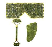 Rodillo de jade natural Gouache Face Roller Guasha Masaje Facial Masajeador Belleza, Tipo 8
