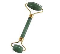 Rodillo de jade verde natural Piedra de jade Guasha Junta Yoni Egg Set Masajeador facial Herramienta de elevación Rodillo facial Jade Huevo Kegel Ejercitador, rodillo de jade
