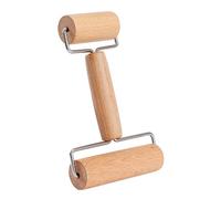 Rodillo de Madera Antiadherente,Rodillo de Amasar con Mango Pasta Rodillo de Madera Natural Dough Baker Roller Adecuado para Pastelería Pizza Galletas