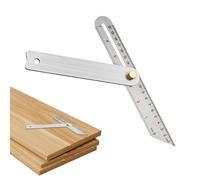 Rodillo de madera - Herramienta de marcado de precisión ajustable | T Shape Woodworking herramienta de marcado | Stainless Steel Bevel Ruler for Home Renovation Furniture Building Modeling Projects