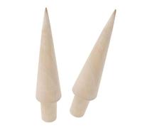 Rodillo de madera para pizzelle, molde para rodillo de cono de helado Krumkake, rodillos para gofres naturales, herramienta para decoración de pasteles, molde para helado