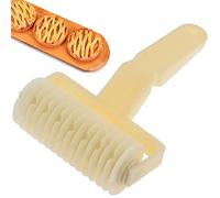 Rodillo de malla para pastelería - Herramienta de corte de pasta, gadget decorativo para utensilios de cocina | Cortador de impresión de estilo artesanal utilizado para, galletas, pizza, concepti