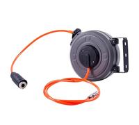 Rodillo de manguera de aire - Puerto de manguera de compresor de pared retráctil, pesado | Diseño con resistencia a los rayos UV y anticongelación