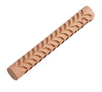 Rodillo de mano de madera para cerámica para moldear arcilla 15 cm mano de | Madera de haya maciza, no se deforma, desplazamiento vertical, texturas intrincadas, tamaño 15x2x2cm