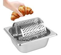 Rodillo de mantequilla de acero inoxidable, 18 x 16 x 10 cm, cinturón de rodillo de mantequilla, herramienta de rodillo de mantequilla, aplicador de mantequilla giratorio, reutilizable para casa