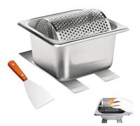 Rodillo de Mantequilla de Acero Inoxidable,1L Rueda Mantequilla de Acero Inoxidable, Herramienta de Rodillo de Mantequilla,Fácil de Limpiar,Esparcidor de Mantequilla Para Tienda,Cocina,Filetes de Pan