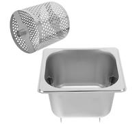 Rodillo de Mantequilla de Acero Inoxidable para Panecillos, 18x16,5x12,5cm | Acabado Plata, Control de Porción y Cobertura Uniforme, para Hamburguesa, Hot Dog, Cocina Doméstica