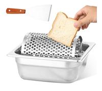 Rodillo de mantequilla de acero inoxidable, rueda de mantequilla para hamburguesas, distribuidor de mantequilla duradero con rueda extraíble, inoxidable e higiénico, dispensador de mantequilla para