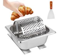 Rodillo de mantequilla para hamburguesas de acero inoxidable, duradero, herramienta para centrifugado y dispensado de mantequilla