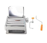 Rodillo de Masa Manual, Máquina para Hacer Fideos de Acero Inoxidable, Grosor Ajustable, Multifuncional para Masa de Dumplings y Won Ton - Duradera y Ecológica, Ideal para Uso en (Pago)