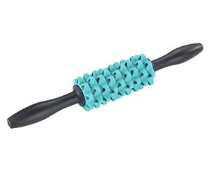 Rodillo de masaje 2 en 1 para fascia y masajeador, con 9 rodillos de masaje que se mueven de forma independiente, práctico rodillo fascial para una relajación completa en la espalda y el cuello
