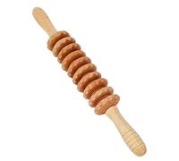 Rodillo de Masaje, ANGGREK Meridian Masaje de Espalda Madera Eliminar la Fatiga Reducir la Grasa Alivio Muscular Rodillo de Masaje Rodillo de Masaje de Madera(Color de madera)