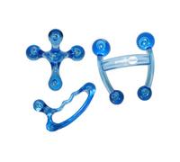 Fitness Mad Herramienta de masaje de mano | Herramienta de masaje de mano para músculos profundos y liberación de puntos de gatillo | Se utiliza para cuello, espalda, brazos, piernas y pies | Juego