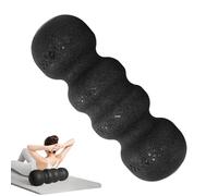 Rodillo de masaje de espalda, rodillo de espuma para ejercicios de masaje, rodillo de masaje, punto de activación de tejido profundo, columna de yoga ondulada de alta dureza para el control de