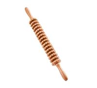Rodillo de masaje de madera de haya para yoga, lumbar, cervical, hombro, espalda, pierna, palo de madera, cuerpo fino, meridiano, masajeador de fitness (tipo S)