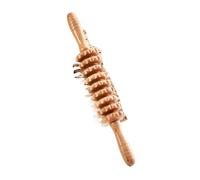 Rodillo de masaje de madera de haya para yoga, lumbar, cervical, hombro, espalda, pierna, palo de madera, cuerpo fino, meridiano, masajeador de fitness (tipo h)
