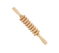 Rodillo de masaje de madera de haya para yoga, masaje lumbar, cervical, hombro, espalda, pierna, palo de madera, cuerpo fino, meridiano, masajeador de fitness (tipo k)