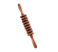 Rodillo de masaje de madera de haya para yoga, masaje lumbar, cervical, hombro, espalda, pierna, palo de madera, cuerpo fino, meridiano, masajeador de fitness (tipo g)