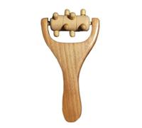 Rodillo de masaje de madera ergonómico, herramienta de relajación de cuerpo completo con acción de balanceo, masajeador de madera Natural, rodillo de masaje ergonómico