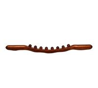 Rodillo de masaje de madera - Herramienta de masaje de espalda de 8 cuentas, rodillo manual de relajación muscular estilo Gua Sha | Masajeador de madera para mujeres y hombres, corredores, atletas