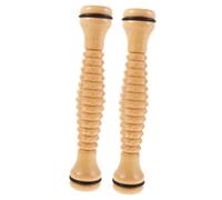 Rodillo de Masaje de Madera para Músculos y Pies, 2 Piezas | Automasaje Portátil en Casa, Recuperación Postentreno, Ayuda Circulación Sanguínea, para Atletas y Oficina