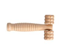Rodillo de masaje de mano, masajeador de rodillos musculares: rodillo de masaje hecho a mano para alivio muscular | Herramienta de masaje con superficies lisas para cara, cuello, espalda y espalda
