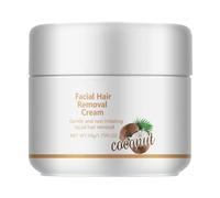 Rodillo de masaje depilatorio facial, depiladora de coco para labio superior y mentón, para mujeres, depilación corporal, piel sensible, 50 ml, depilación, I (White, talla única)