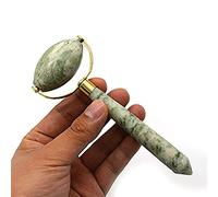 Rodillo de masaje facial de jade natural, masajeador adelgazante