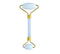 Rodillo De Masaje Facial De Ópalo, Juego De Rascador Gouache, Herramienta De Elevación Facial De Piedra Gouache De Jade, Masajeador Para Cara, Raspador GuaSha,Aleación De Oro Y Zinc