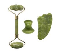 Rodillo de masaje facial Gua Sha Junta de doble cabezas Jade Stone Jade Roller Gouache,Tipo 010