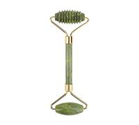 Rodillo de masaje facial Masajeador de jade Cabezas dobles Jade Stone Face Lift Body Skin Relaxation Slimming Jade Roller Herramientas para el cuidado de la piel-B Roller sin caja