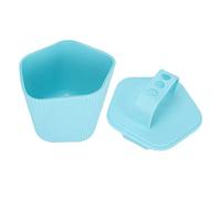 Rodillo de masaje frío, exfoliante con taza de masaje de hielo. Uso práctico para las conmociones en casa para esguinces para el dolor muscular (azul)