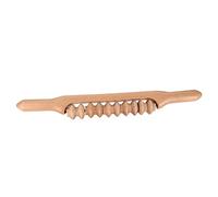 Rodillo de Masaje Manual de Madera para Espalda y Cuello