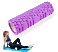 Rodillo de Masaje Muscular, Rodillo Masajeador de Espuma, Rodillo de Espuma Eva 30×9.5cm, Rodillo de Espuma Fitness, Rodillo de Pilates de Espuma, para Ejercicios de Yoga, Entrenamientos(Púrpura)