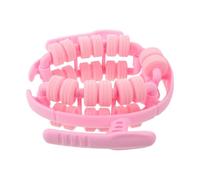 Rodillo de Masaje para Muslos con 28 Rodillos, Aro de PP Rosa | Activación Muscular y Presión Uniforme, Diseño Compacto para Esterilla de Yoga, Hombres y Mujeres