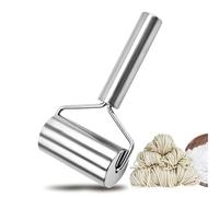 Rodillo de metal para masa, rodillo de acero inoxidable, pequeño rodillo antioxidante, accesorio perfecto para fondant, pizza, pasteles, pasta y masa de quebrada
