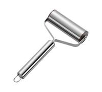 Rodillo de para pizza-tallo de rodillos de pastelería liso y | Rodillo de repostería de metal para pizza, para la cocina doméstica, hornear pasteles, tortillas, albóndigas, fudge, P