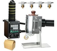Rodillo de pegamento caliente de 150W, temperatura ajustable de 50°C a 220°C, aplicador de adhesivo industrial, máquina adhesiva for embalaje de tela y pegado de cuero(50ml)