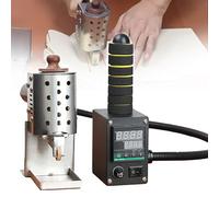 Rodillo de pegamento termofusible con pantalla digital, capacidad de 1,6 kg y múltiples cabezales rodantes, ideal para embalaje y unión de artículos de cuero