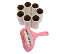 Rodillo de Pelusa+7 Reemplazos Pegajosos Quitapelusas de Adhesivo Mascotas Limpiador Sticky Picker Cleaner Set de ISIYINER para Alfombra Asiento de Coche Ropa